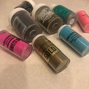 Rubber Stamp Embossing Powder x 8 in set